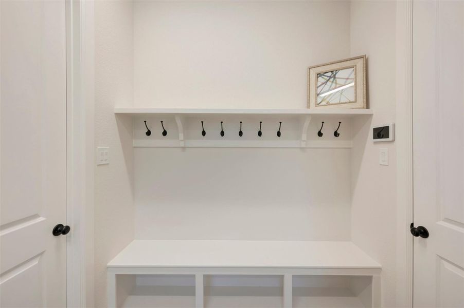 Mud room off garage too!