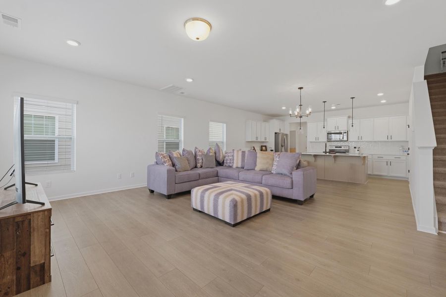 Furnished interior view inside a new home in , Summerville (Image 8). Furnished interior view inside a new home in , Summerville (Image 8).