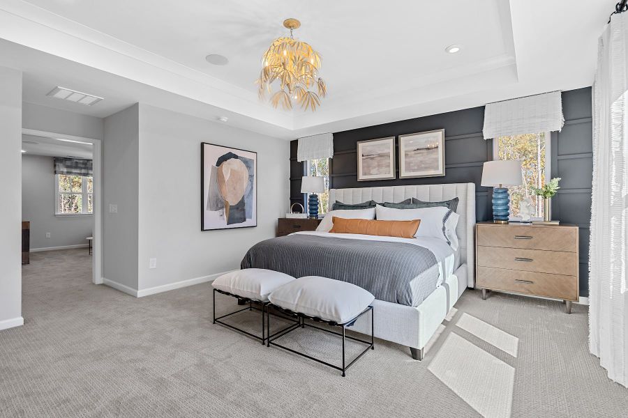Representative furnished interior of a home built from the Woodwright by Tri Pointe Homes in Alton Creek, Mint Hill (Image 30).