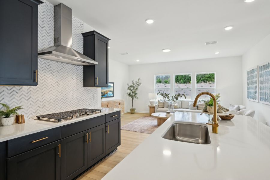 Representative furnished interior of a home built from the Leland by Ashton Woods in Crescent Mills, Wilson's Mills (Image 10).