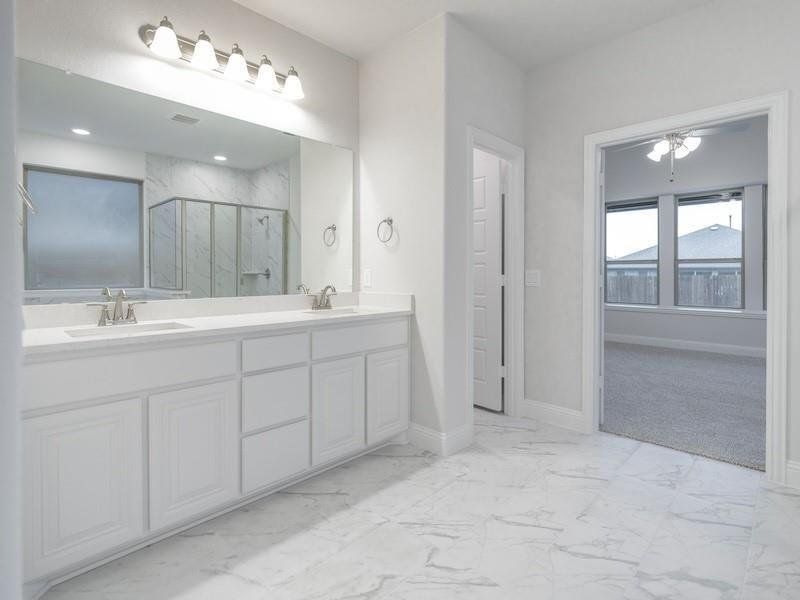 Quartz Counter tops in the bathrooms Quartz Counter tops in the bathrooms