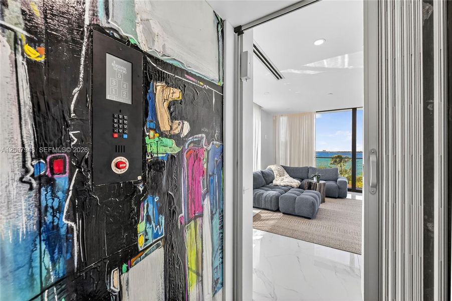 Furnished interior view inside a new home in , Miami Beach (Image 14).