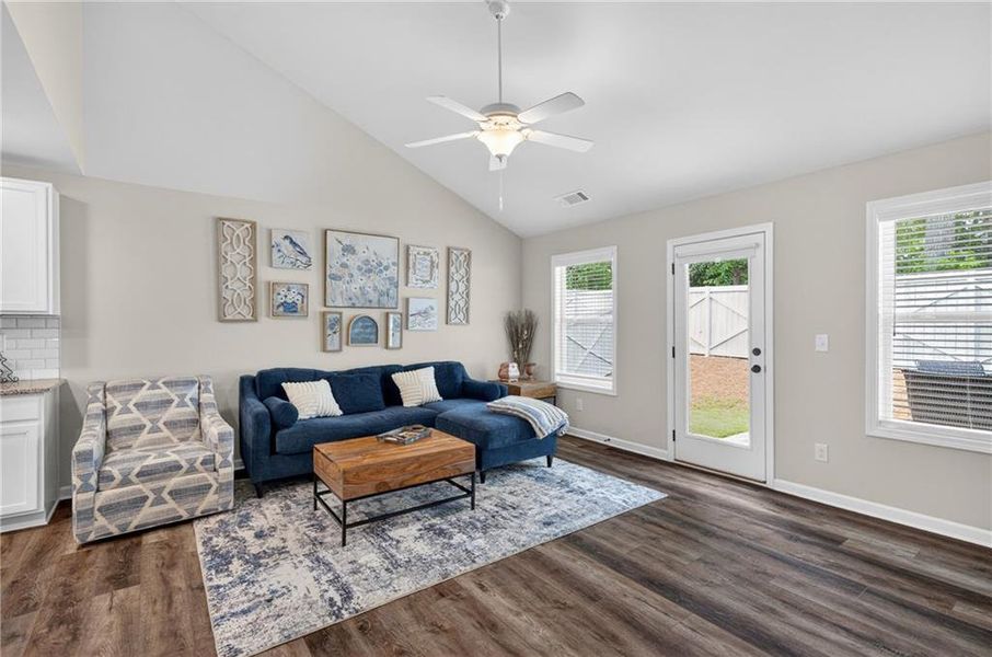 Furnished interior view inside a new home in , Braselton (Image 17).