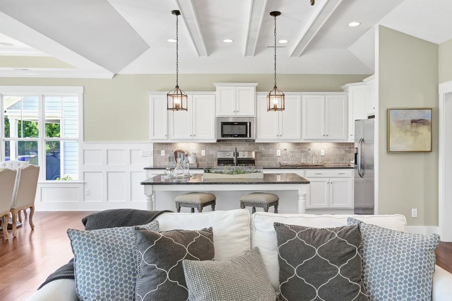 Representative furnished interior of a home built from the Claremont by Bill Clark Homes in The Sanctuary at Sunset Beach, Sunset Beach (Image 18). Representative furnished interior of a home built from the Claremont by Bill Clark Homes in The Sanctuary at Sunset Beach, Sunset Beach (Image 18).