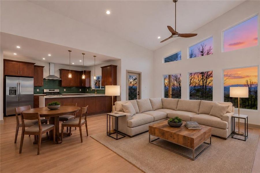 Furnished interior view inside a new home in , Ellijay (Image 15).