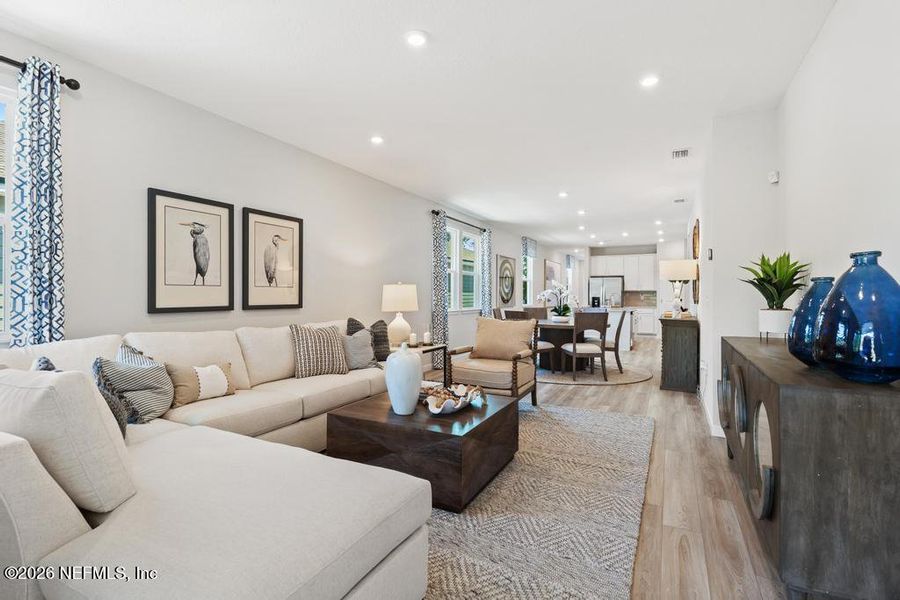 Furnished interior view inside a new home in Seminole Palms, Palm Coast (Image 15). Furnished interior view inside a new home in Seminole Palms, Palm Coast (Image 15).