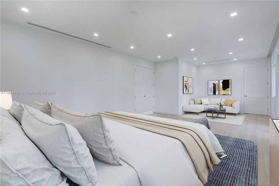 Furnished interior view inside a new home in , Miami (Image 16).