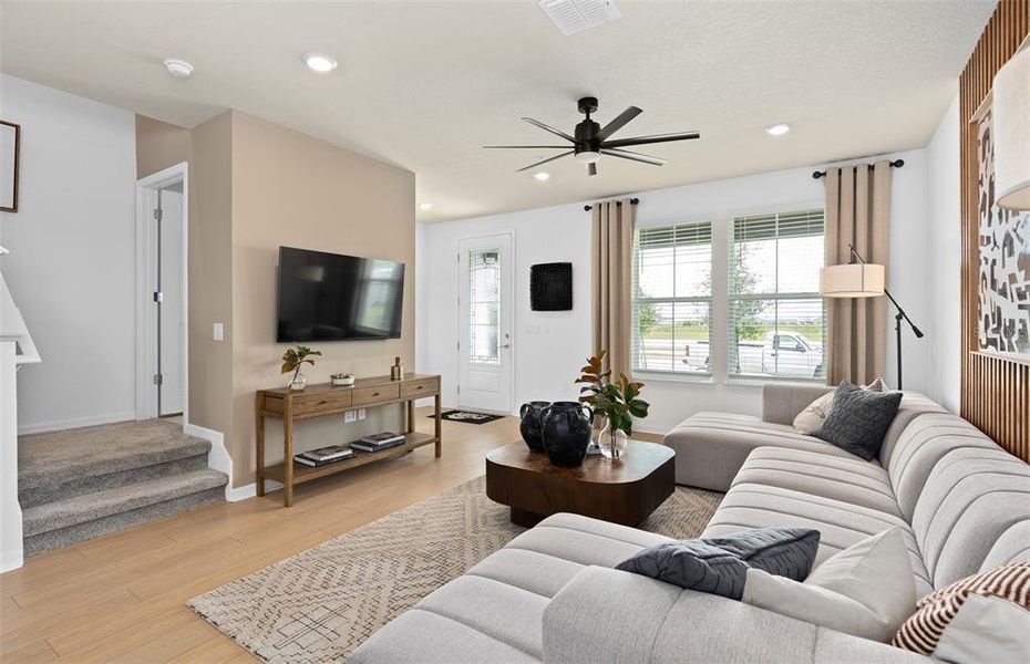 Furnished interior view inside a new home in EverBe, Orlando (Image 22). Furnished interior view inside a new home in EverBe, Orlando (Image 22).