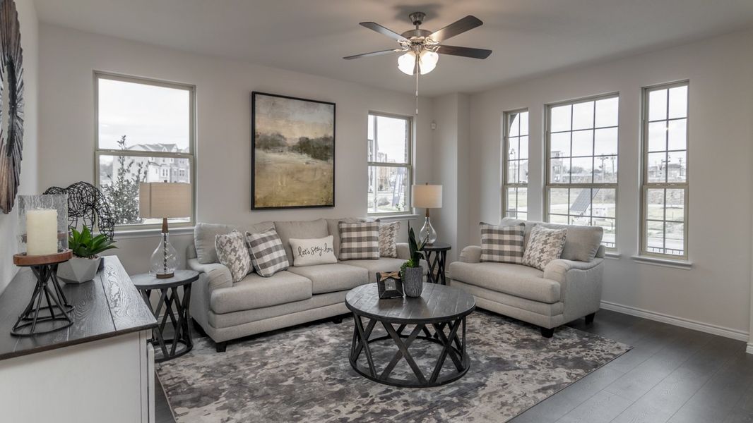 Furnished interior view inside a new home in Liberty Crossing, Royse City (Image 8).