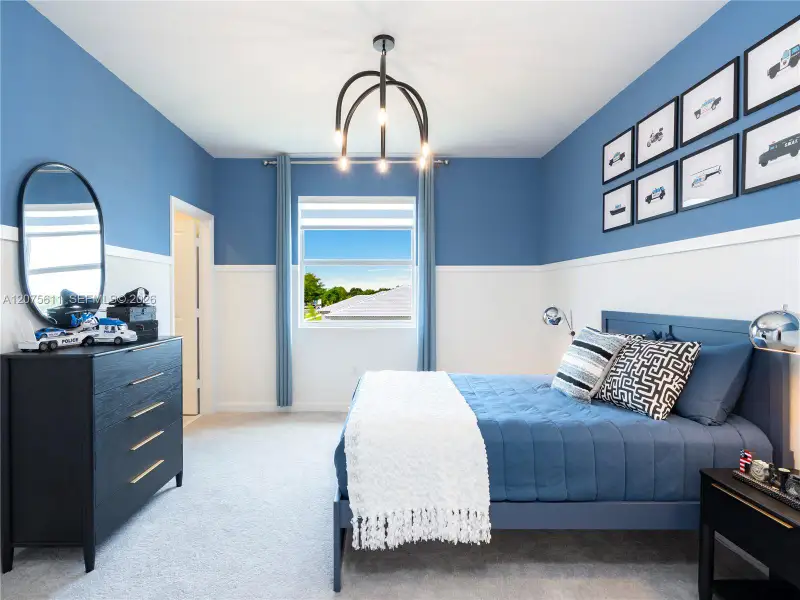 Furnished interior view inside a new home in Wildwood Groves, Miami (Image 6).