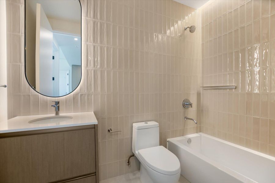 Photos shown are of the same floor plan three floors higher.