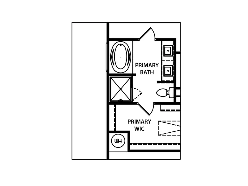 2D floor plan layout for the The Canemount by My Home Communities in Robins Estates, Warner Robins, GA (Image 4).