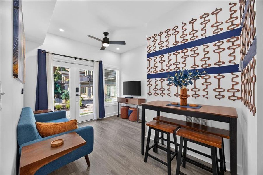 Furnished interior view inside a new home in , Union City (Image 4).