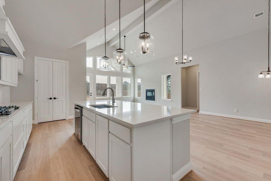 Furnished interior view inside a new home in Monterra, Fate (Image 4). Furnished interior view inside a new home in Monterra, Fate (Image 4).