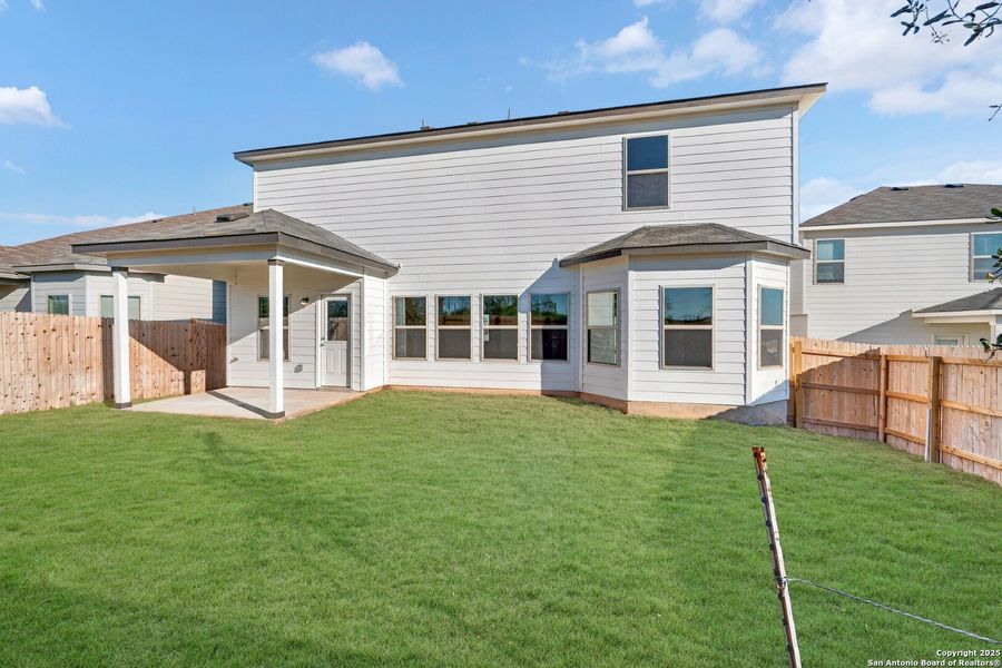 Exterior details and patio area of a home in Paloma Park, Converse (Image 4). Exterior details and patio area of a home in Paloma Park, Converse (Image 4).