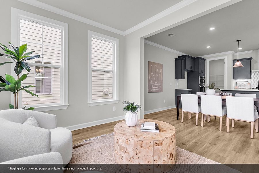Furnished interior view inside a new home in Pineland Preserve, Summerville (Image 16).