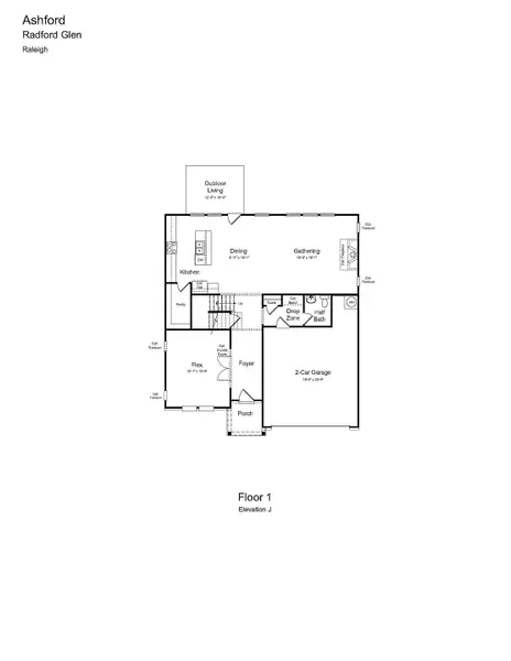 2D floor plan layout of this home in Hickory Grove, Sanford, NC (Image 2). 2D floor plan layout of this home in Hickory Grove, Sanford, NC (Image 2).