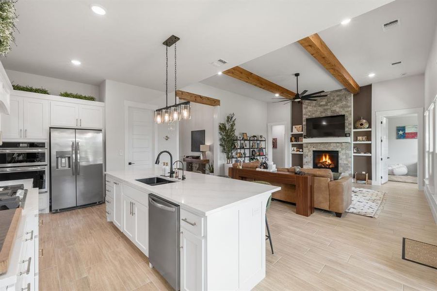 Furnished interior view inside a new home in Pecan Plantation, Granbury (Image 18).