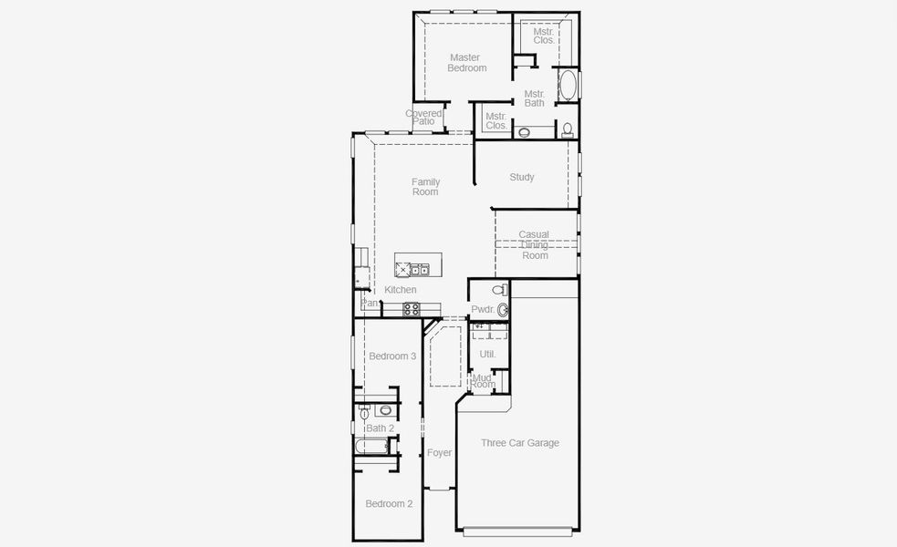 2D floor plan layout for the Yorktown by Coventry Homes in Escondido 45', Magnolia, TX (Image 3). 2D floor plan layout for the Yorktown by Coventry Homes in Escondido 45', Magnolia, TX (Image 3).