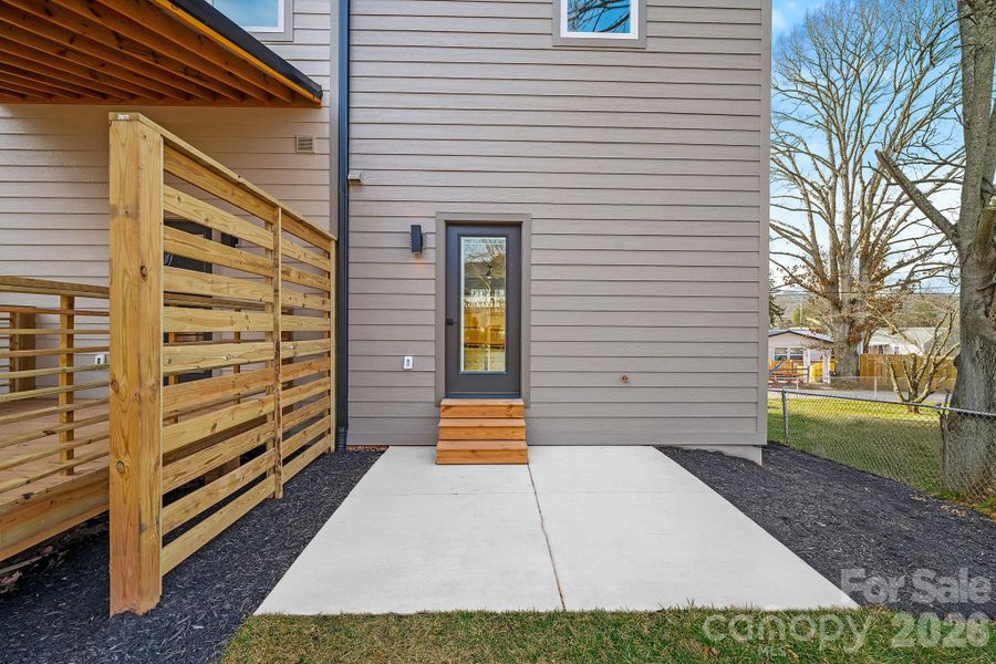 Similar Unit-Rear Patio