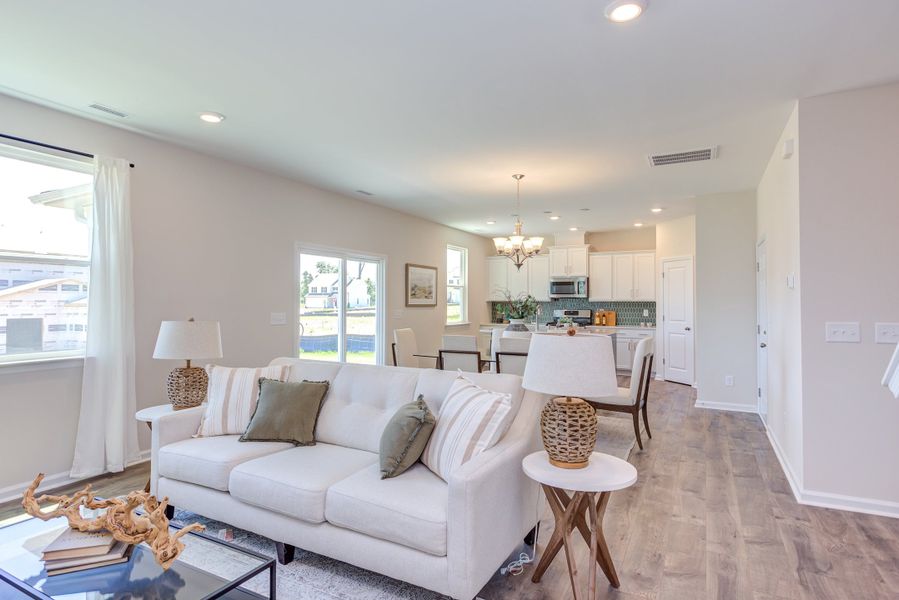 Representative furnished interior of a home built from the The Poppy by Chesapeake Homes in The Willows, Loris (Image 10).