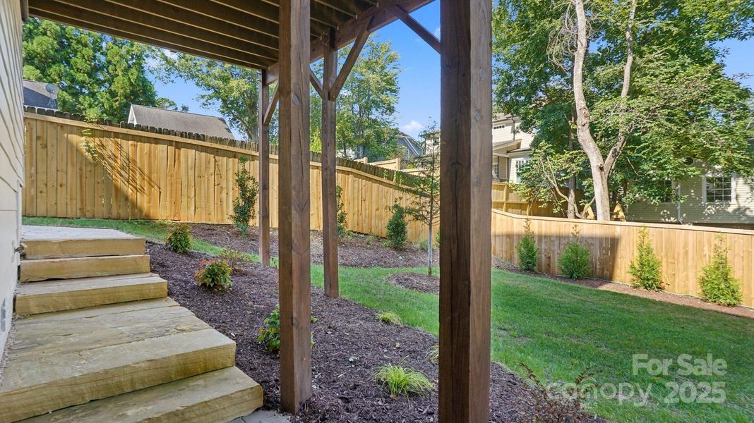 Exterior details and patio area of a home in , Charlotte (Image 27).