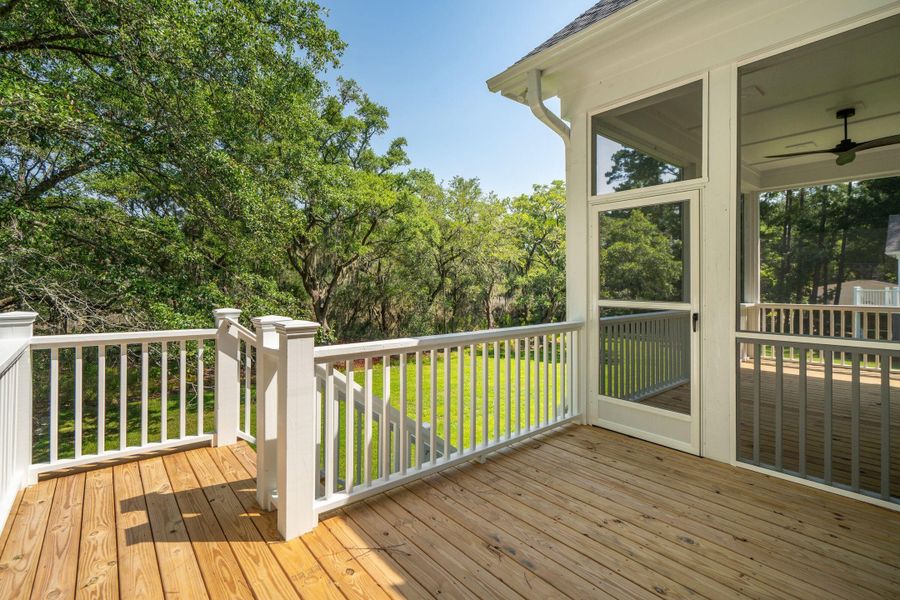 Exterior details and patio area of a home in , Johns Island (Image 45).