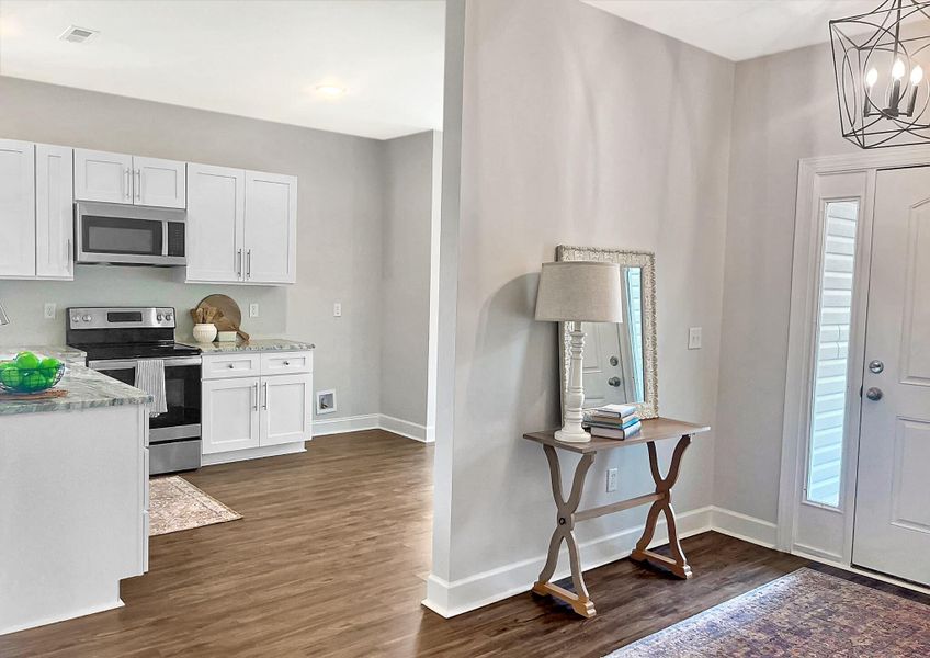 Furnished interior view inside a new home in , St. Stephen (Image 9).