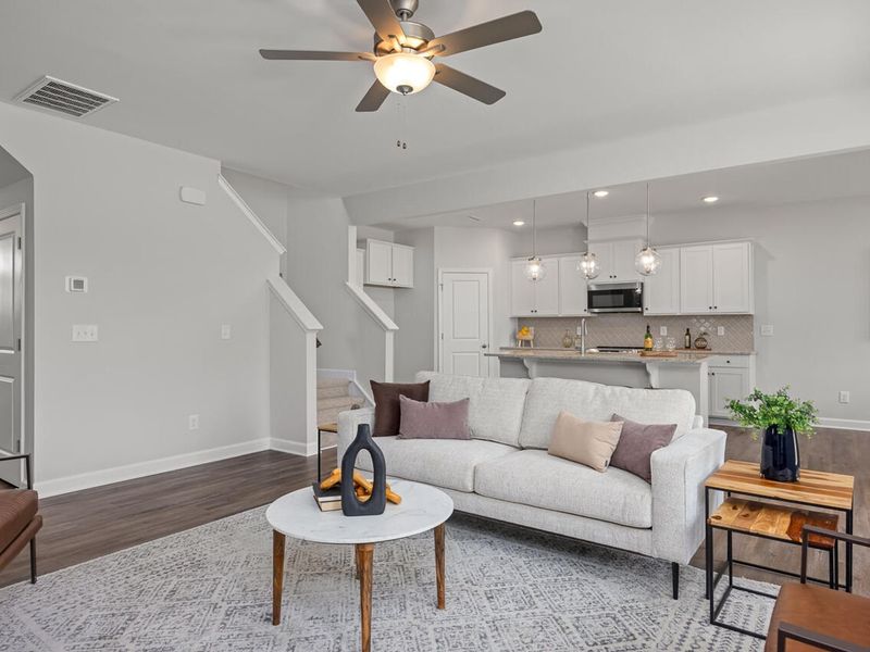 Furnished interior view inside a new home in Woodland Crossing, Zebulon (Image 7).