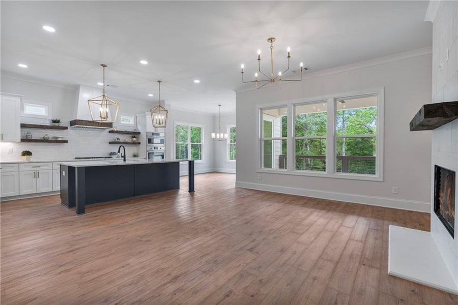 Furnished interior view inside a new home in , Cumming (Image 15).