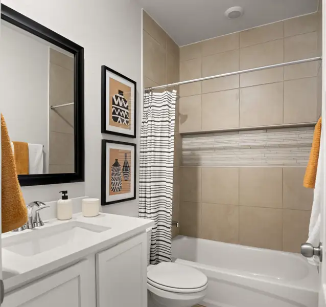 Representative furnished interior of a home built from the Texas Olive by View Homes in Campo Del Sol, El Paso (Image 15).