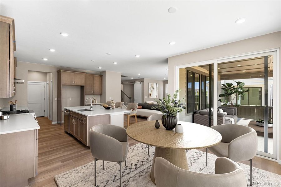 Furnished interior view inside a new home in Harmony at Solstice, Littleton (Image 15).