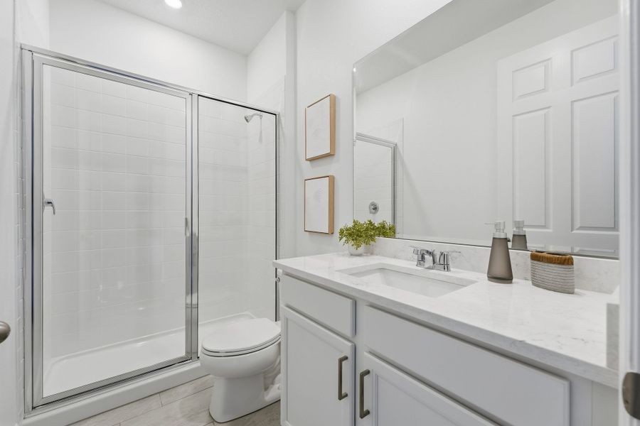 Furnished interior view inside a new home in Bargrove Estates, Mount Dora (Image 8). Furnished interior view inside a new home in Bargrove Estates, Mount Dora (Image 8).