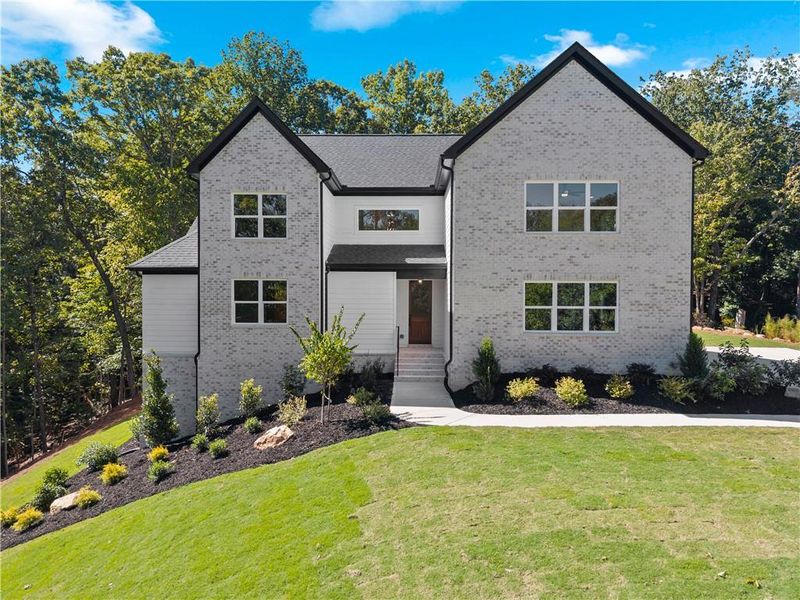 Front exterior of a new home in , Baldwin, GA, highlighting curb appeal (Image 33).