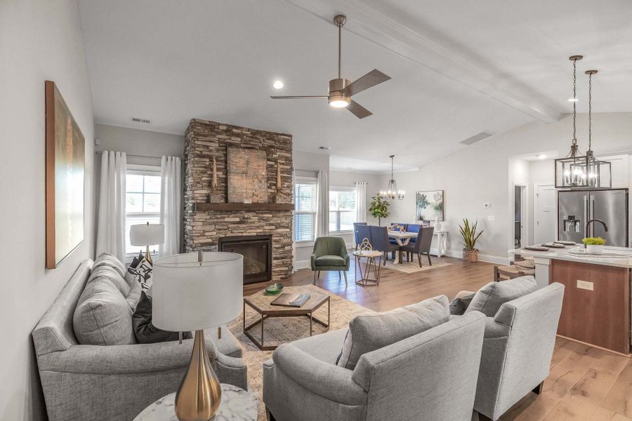 Representative furnished interior of a home built from the Carver by Caviness & Cates Communities in Maggie Way, Wendell (Image 67).