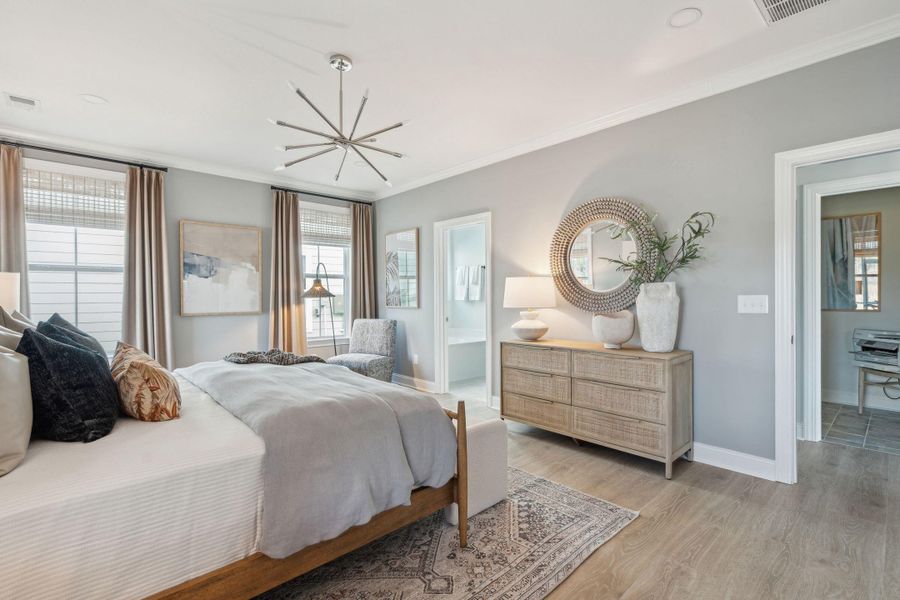 Furnished interior view inside a new home in Tidewater at Lakes of Cane Bay, Summerville (Image 15).
