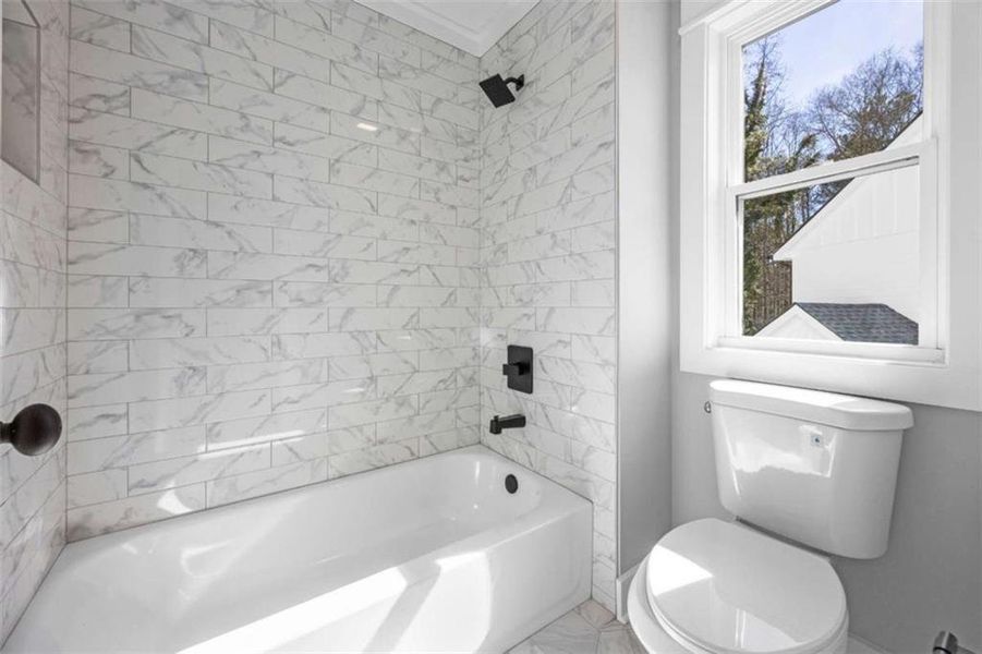 Furnished interior view inside a new home in , Monroe (Image 10).