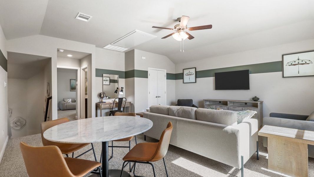 Furnished interior view inside a new home in Treeline, Justin (Image 38).