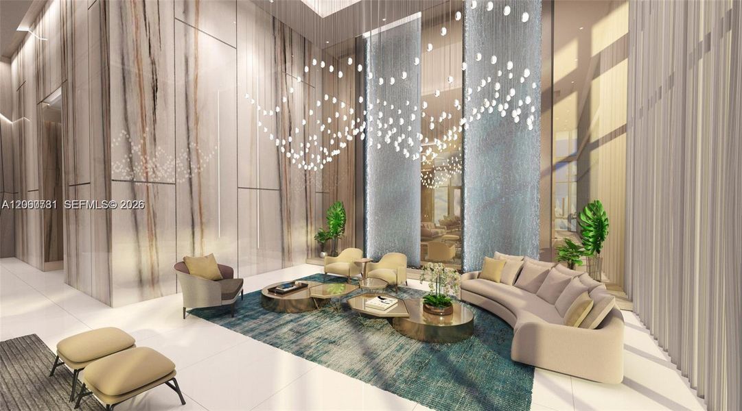 Furnished interior view inside a new home in , Hallandale Beach (Image 7).