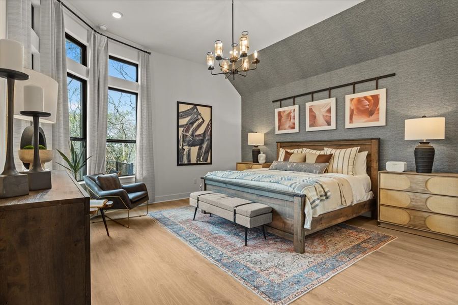 Furnished interior view inside a new home in 6 Creeks, Kyle (Image 40).