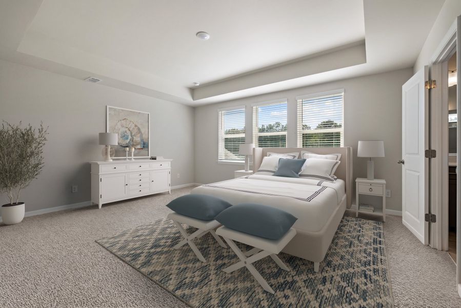 Representative furnished interior of a home built from the Cottonwood by Beazer Homes in The Groves of Berkeley, Moncks Corner (Image 14).