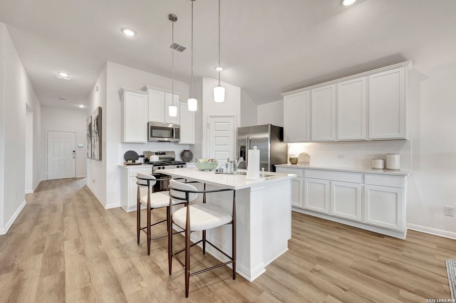 Furnished interior view inside a new home in Verano Farms, Von Ormy (Image 12).