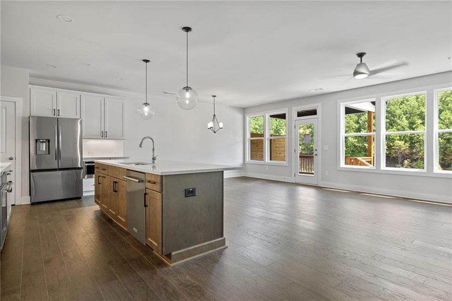 Furnished interior view inside a new home in , Cumming (Image 9).