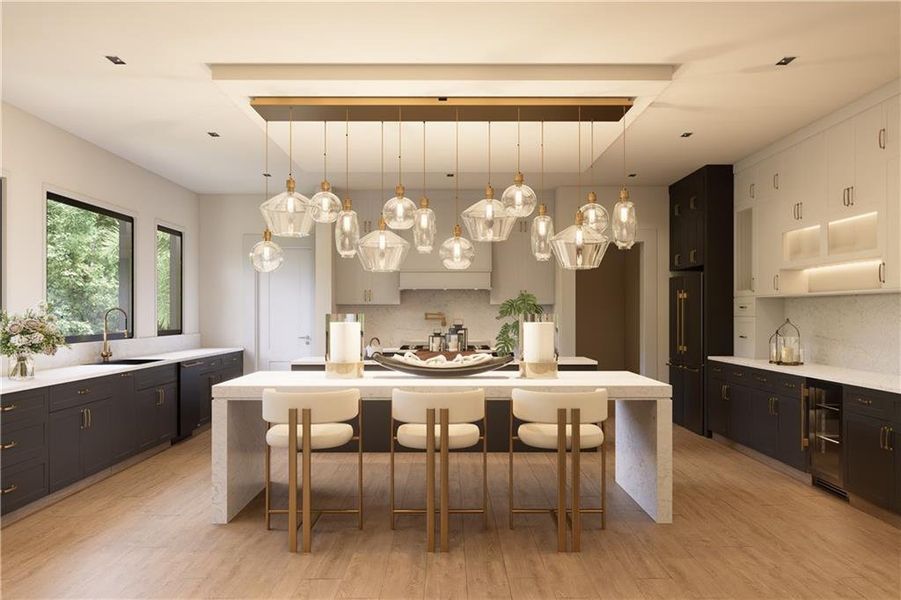 Furnished interior view inside a new home in , Suwanee (Image 12).