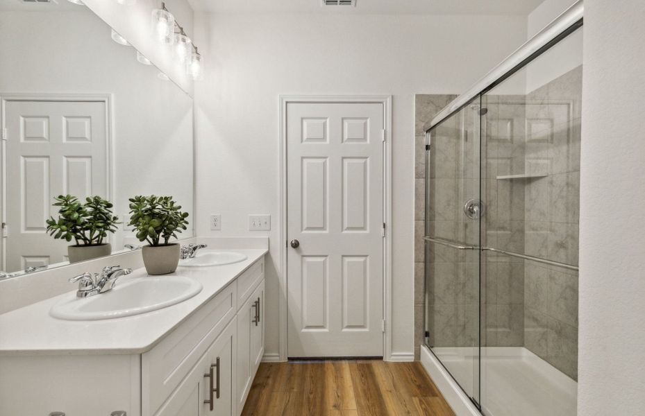 Owner's private bath with large shower