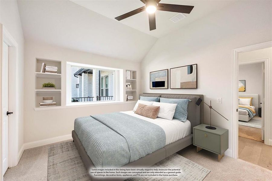 Furnished interior view inside a new home in Abe's Landing, Granbury (Image 9).