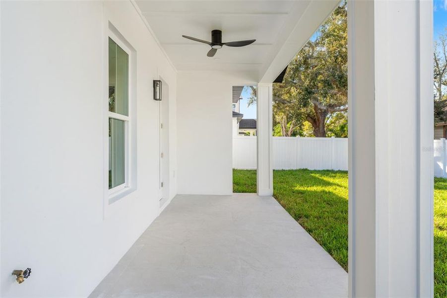 Exterior details and patio area of a home in , Seminole (Image 25).