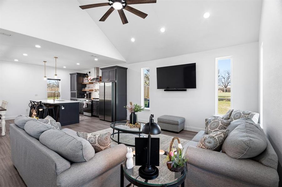 Furnished interior view inside a new home in , Chico (Image 32).