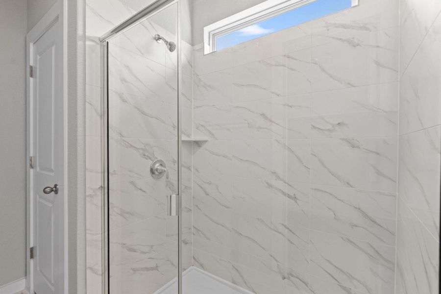 Walk-in shower in Primary Bath