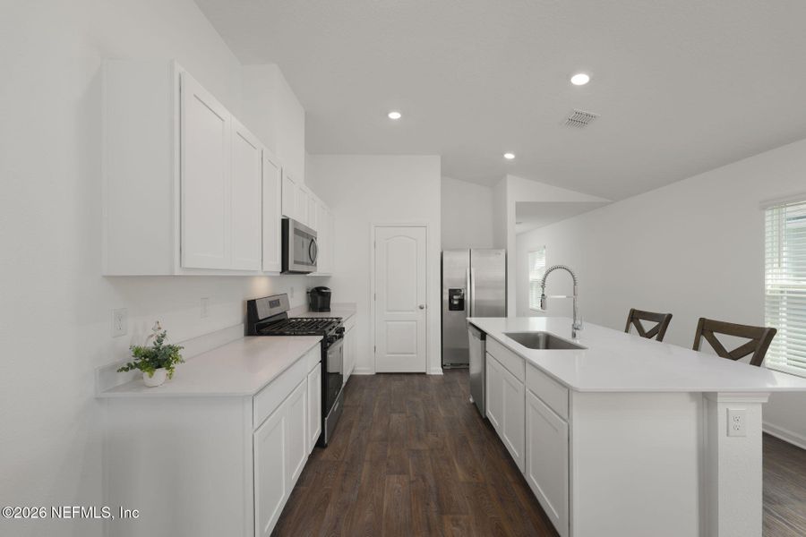 Furnished interior view inside a new home in , Bunnell (Image 8).